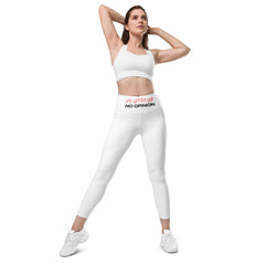 No Uterus No Opinion Leggings White