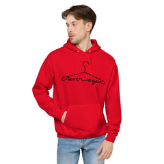 Unisex fleece hoodie - Never Again Hanger